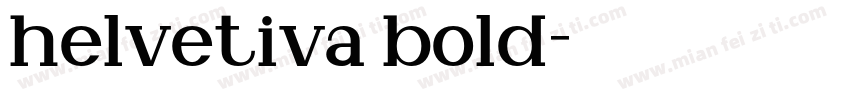 helvetiva bold字体转换